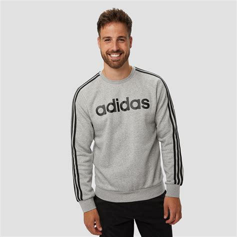 adidas grijs gestreepte trui heren|adidas sweater heren.